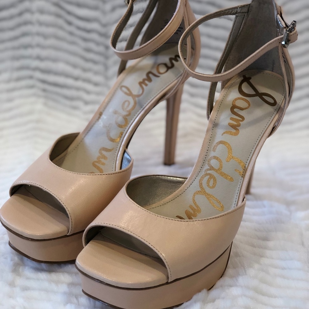 Sam Edelman heel ankle strap size 8 leather